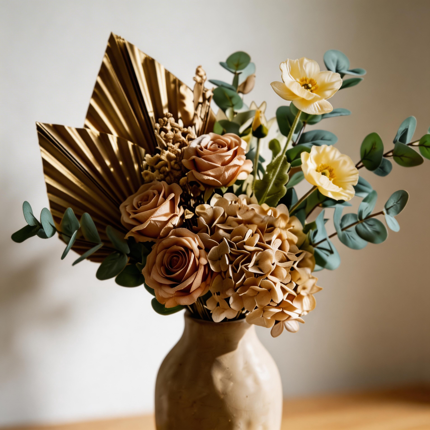 Gift-Ready | Rustic Neutral Floral Charm | Everlasting Faux Bouquet