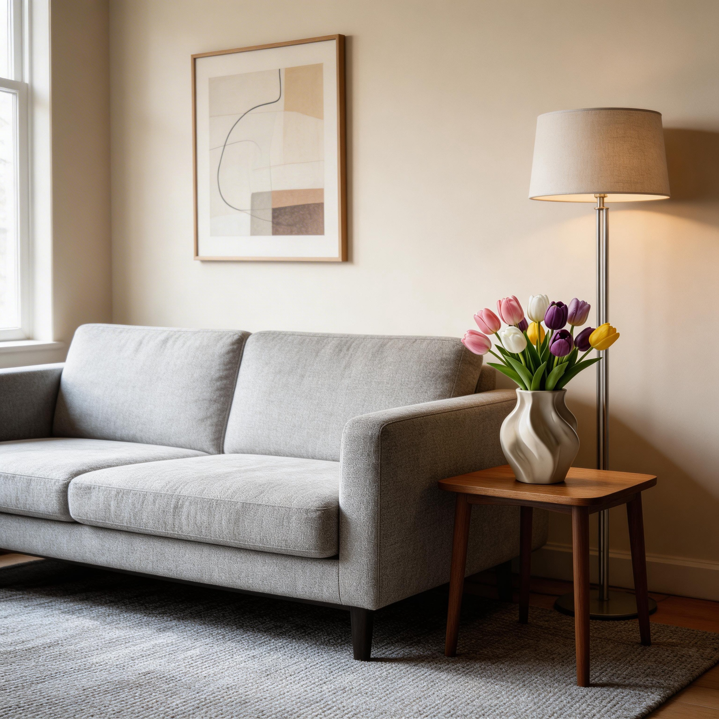 Gift-Ready | Modern Tulip Floral Charm | Timeless Artificial Arrangement