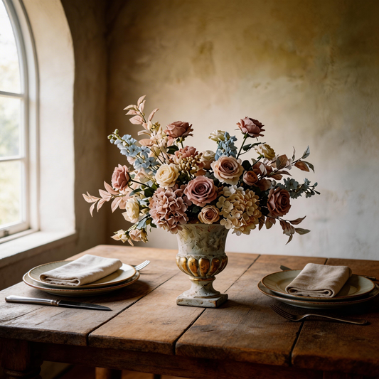 Gift-Worthy | French Vintage Floral Elegance | Timeless Artificial Arrangement