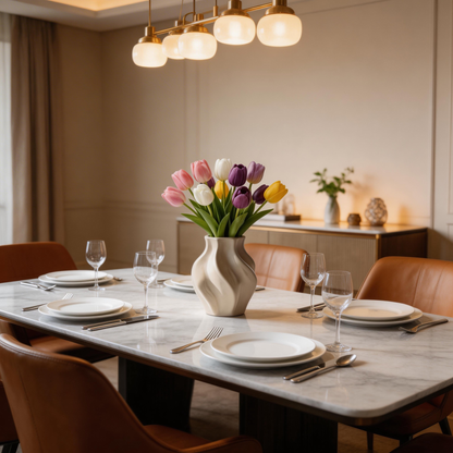 Gift-Ready | Modern Tulip Floral Charm | Timeless Artificial Arrangement