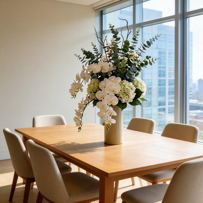 Luxury Lobby Statement | Modern Orchid Elegance | Premium Faux Floral Arrangement