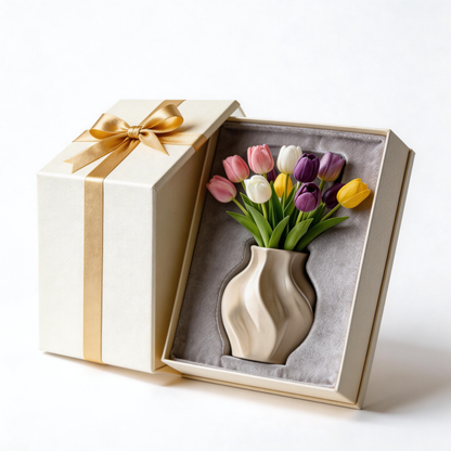 Gift-Ready | Modern Tulip Floral Charm | Timeless Artificial Arrangement