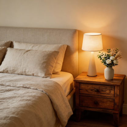 Elegant White Rose & Pampas Grass Arrangement – Timeless Beauty for Every Home