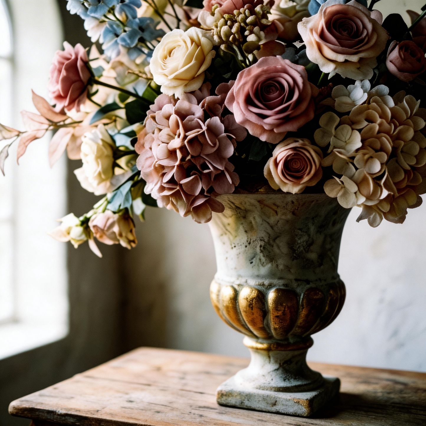 Gift-Worthy | French Vintage Floral Elegance | Timeless Artificial Arrangement